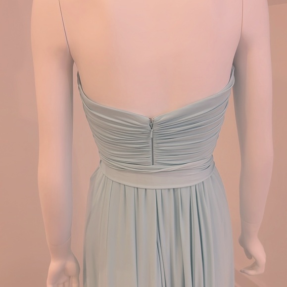 Sample Sale-NWT-Jenny Yoo-JY503-size 8-Canal Blue(aqua) matte jersey- Pristine - Picture 5 of 6